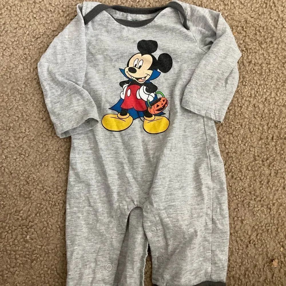 Infant Baby Mickey Mouse Vampire Halloween Onesie Outfit